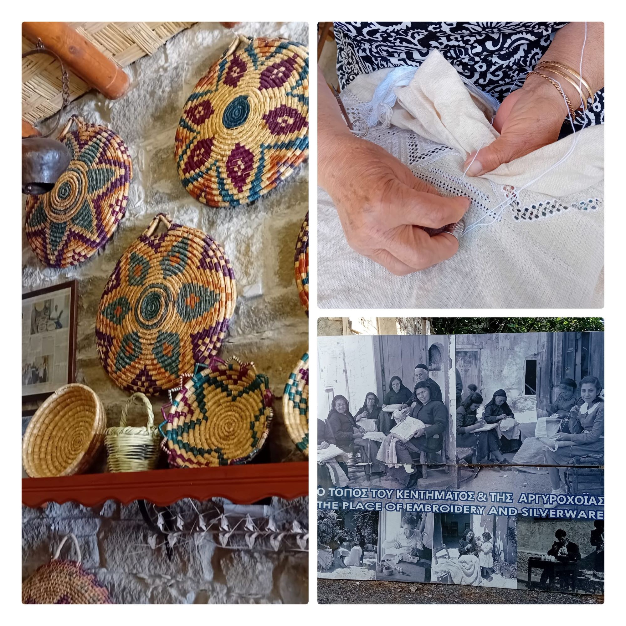 Artisanat local - Les brodeuses de Lefkara
