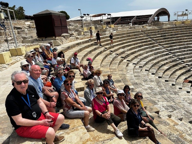 Pause photo dans le théâtre de Kourion