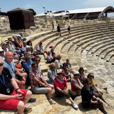 Pause photo dans le théâtre de Kourion