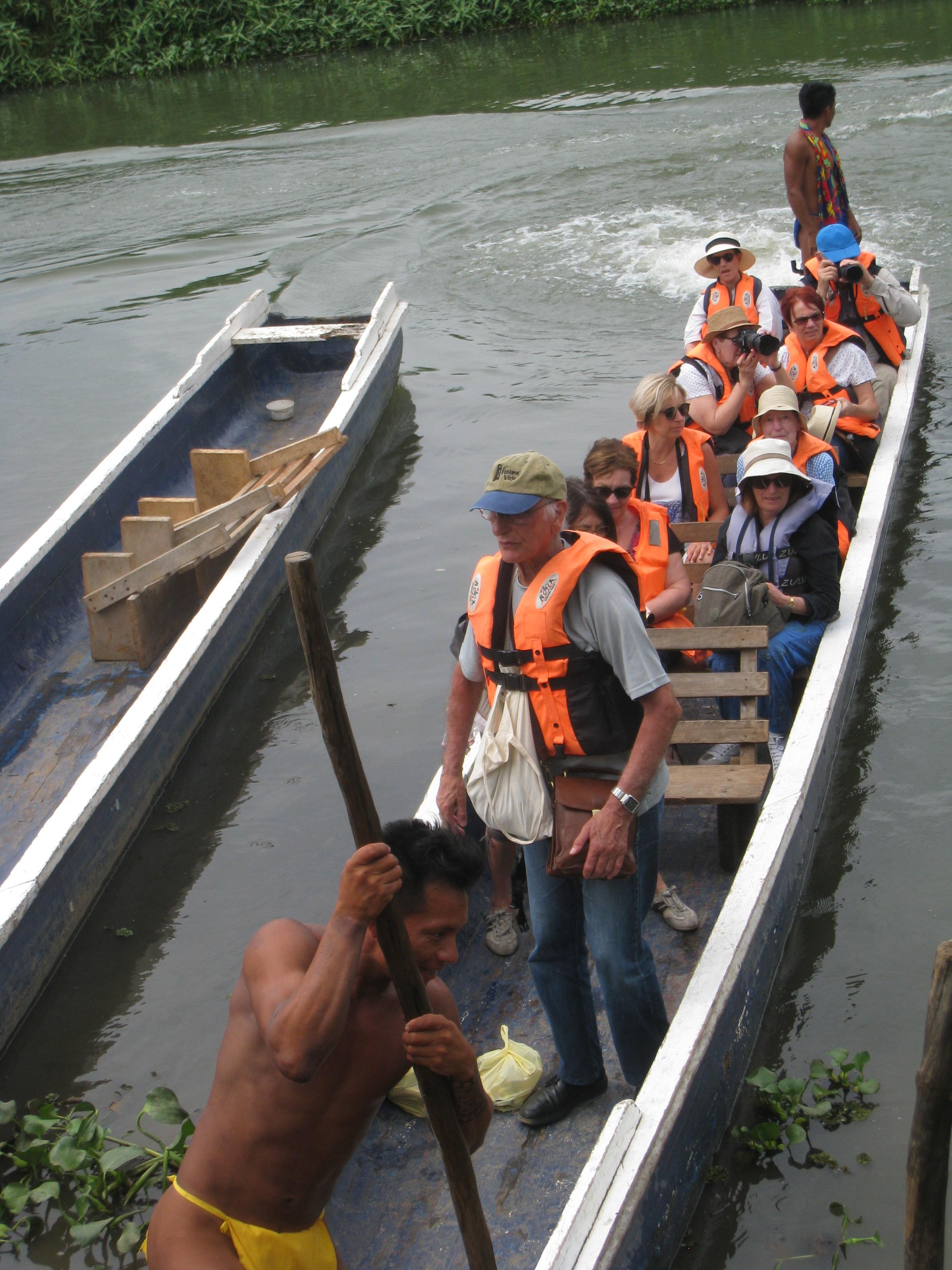 Navigation en pirogues