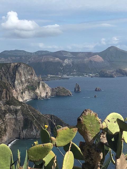 Panorama sur les hauteurs de Lipari