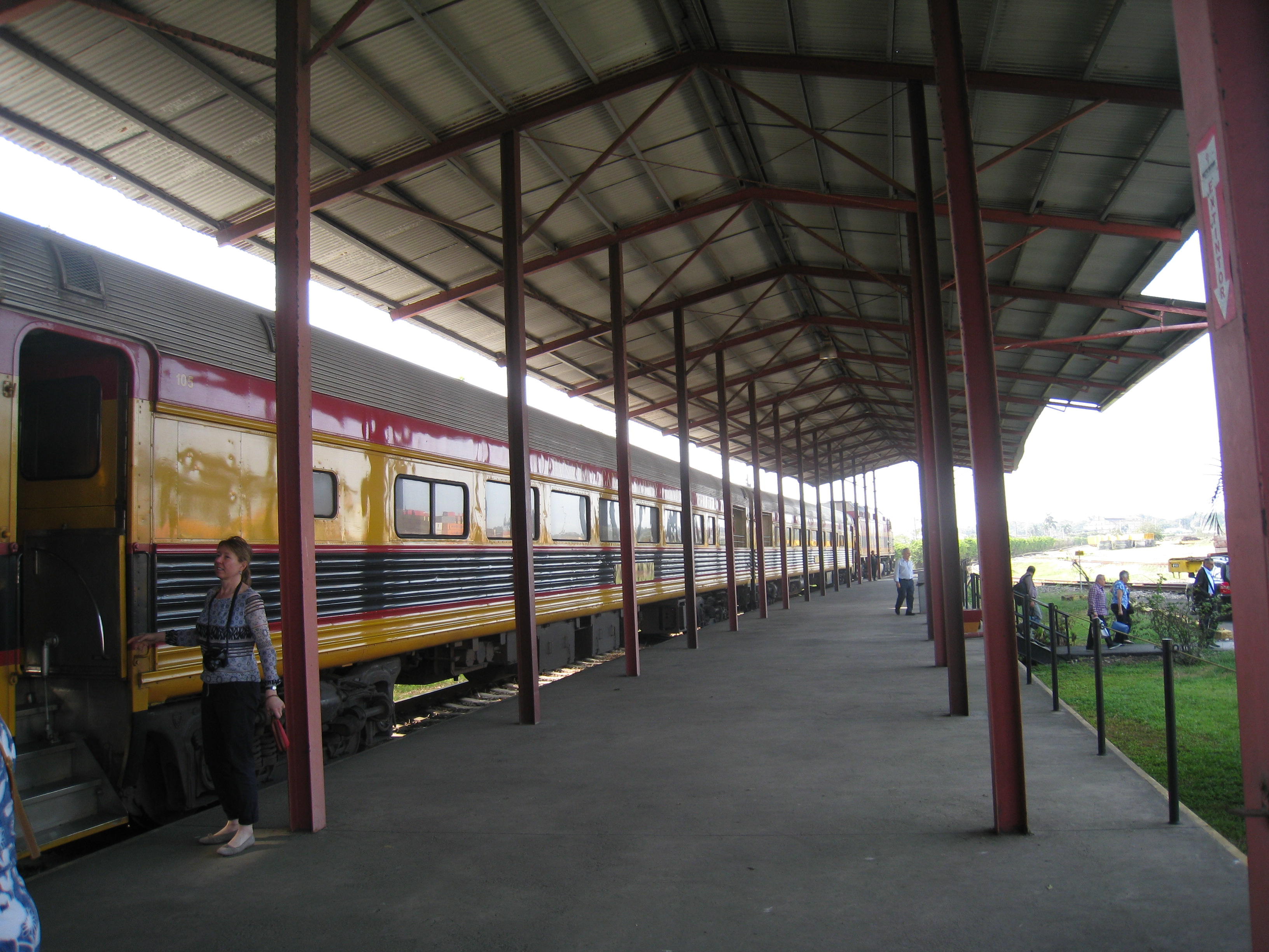 Le train  historique du Canal du Panama le 11 avril