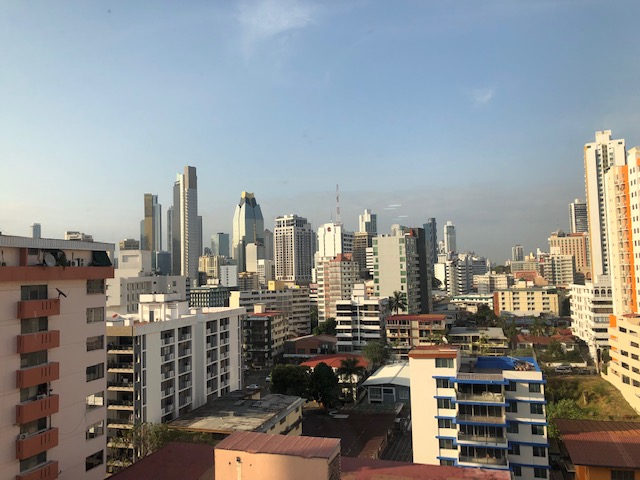 Vue de notre hôtel